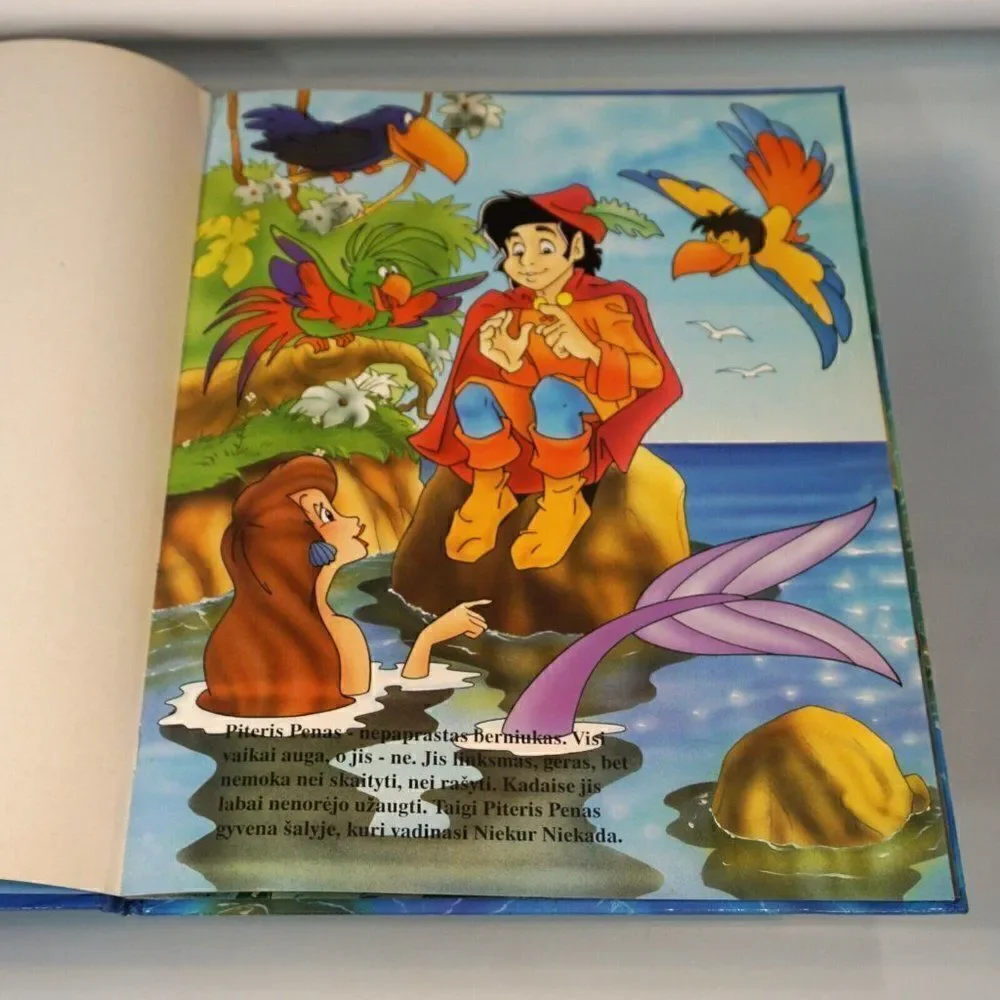 Lithuanian Book J.M. Barri PITERIS PENAS Vintage 1996 Hardcover Oversized 10x13